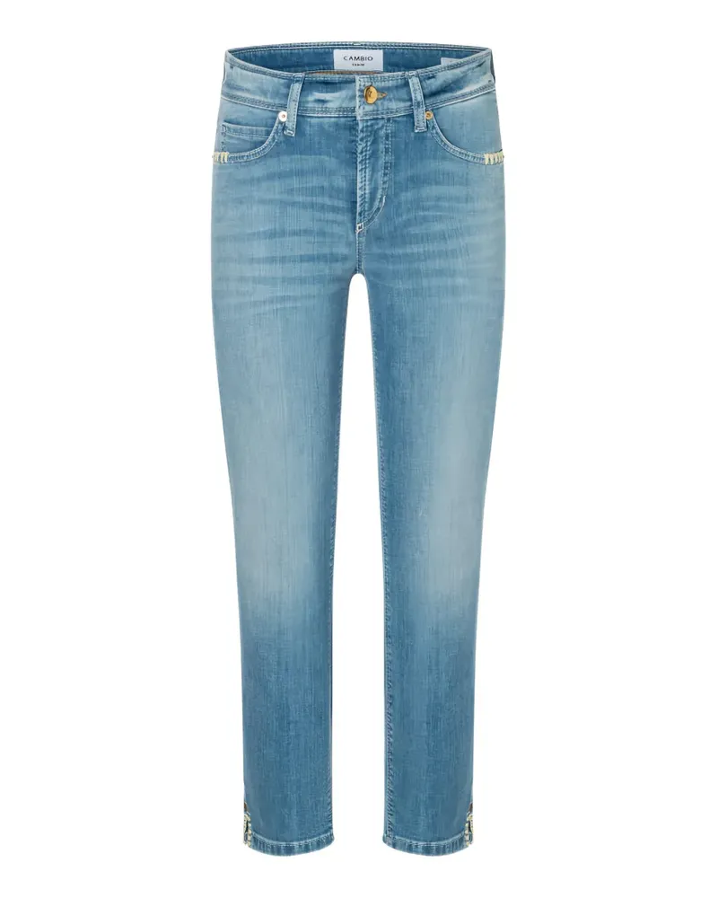 Cambio Piper embroidered jeans - Blau Blau