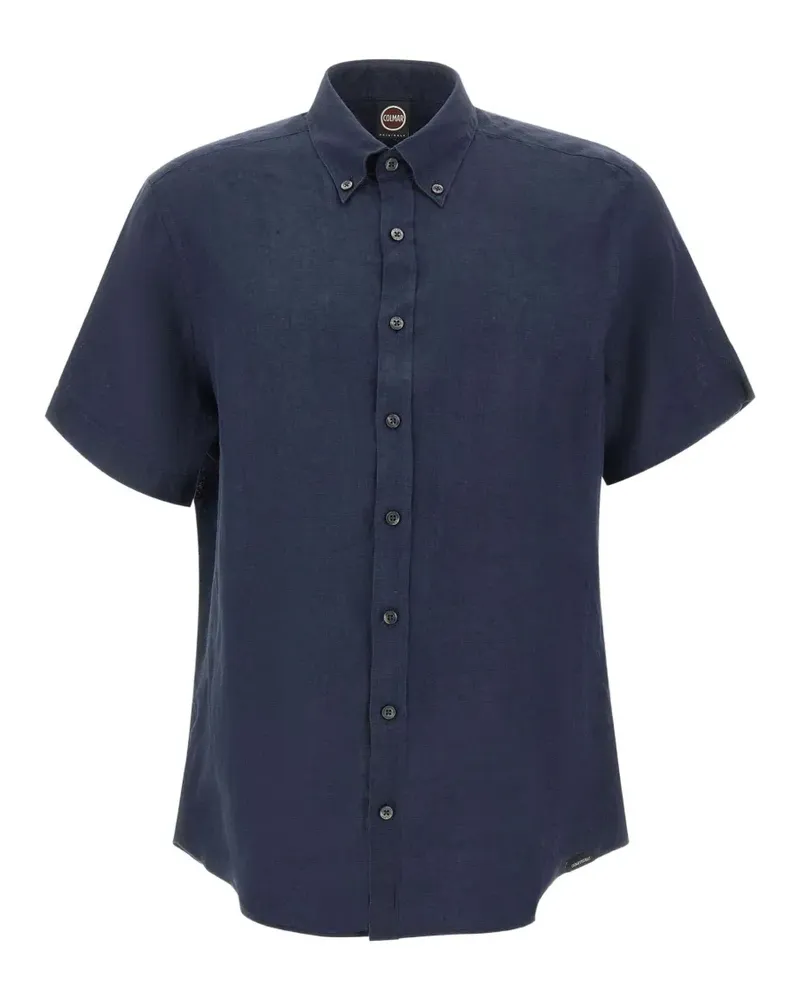 Colmar button-down short-sleeve shirt - Blau Blau