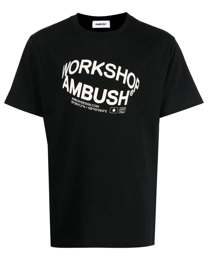 AMBUSH Revolve T-Shirt mit Logo-Print - Schwarz Schwarz