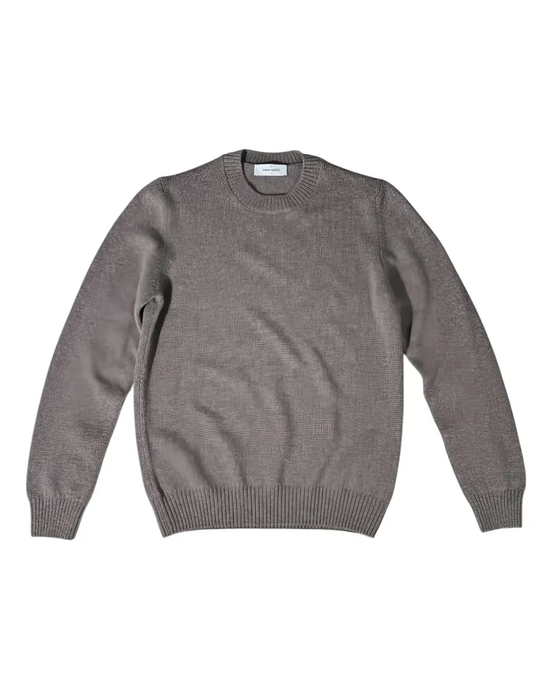 Gran Sasso Gerippter Pullover - Grau Grau