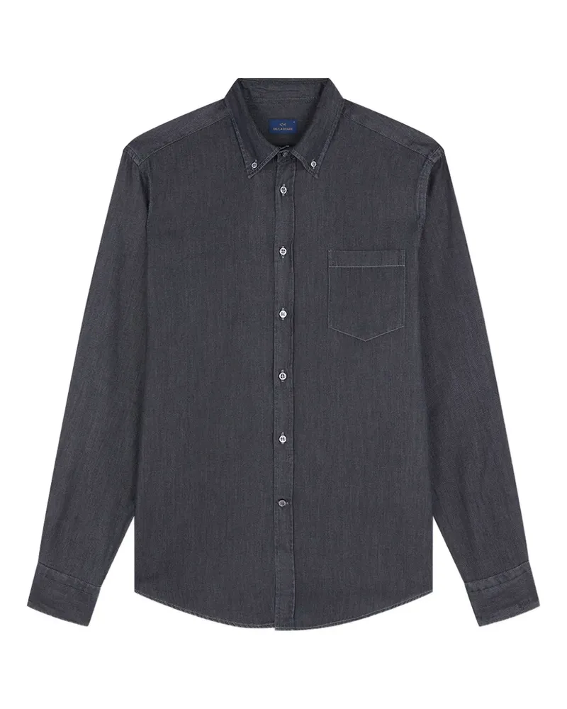 Paul & Shark Klassisches Jeanshemd - Schwarz Schwarz