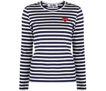 Langarmshirt mit Querstreifen - Blau