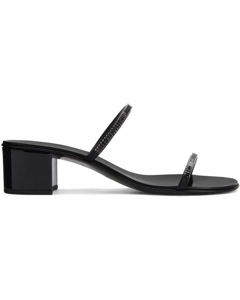 Giuseppe Zanotti Sandalen mit Strass - Schwarz Schwarz