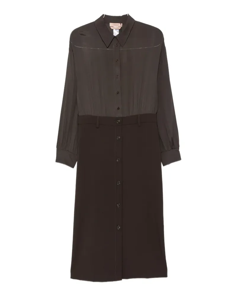 Twin-Set button-down shirt-style dress - Braun Braun