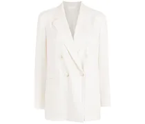Doppelreihiger Blazer - Weiß