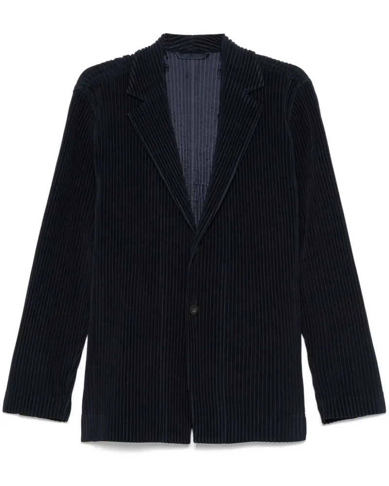 Issey Miyake Plissiertes Sakko - Blau Blau