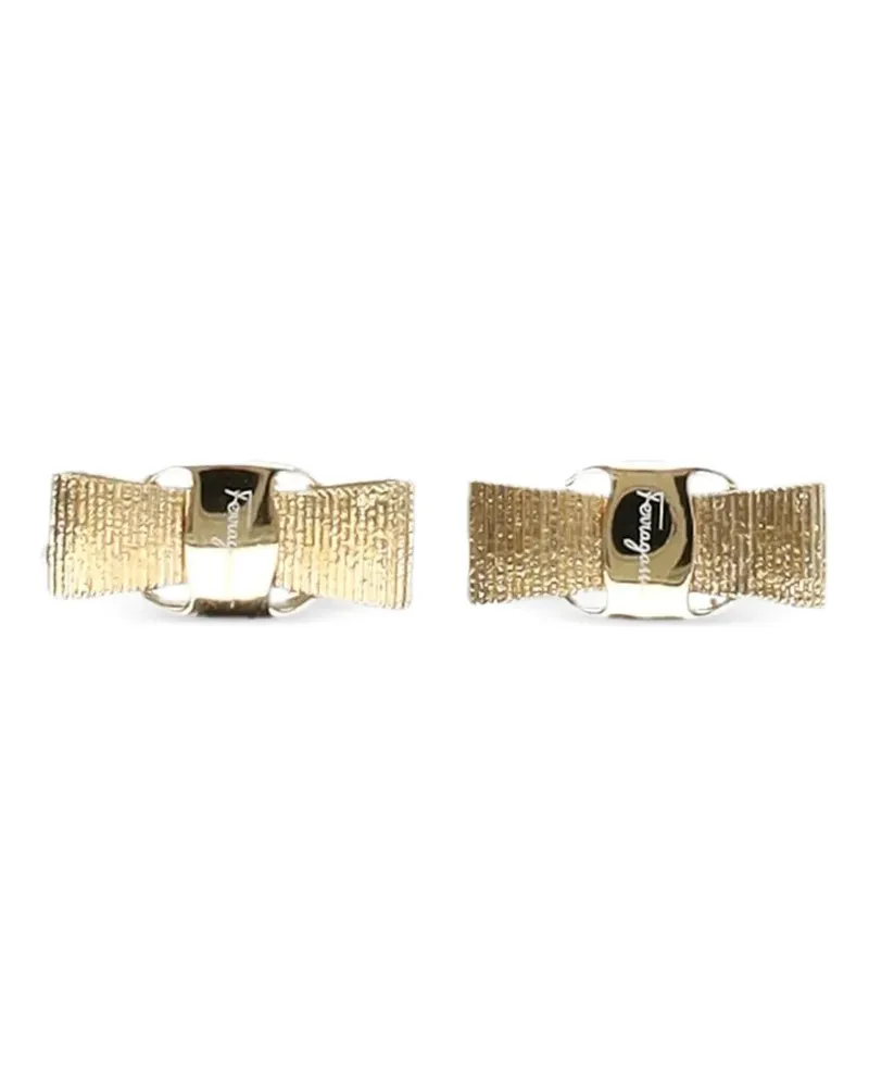 Ferragamo Vara bow earrings - Gold Gold