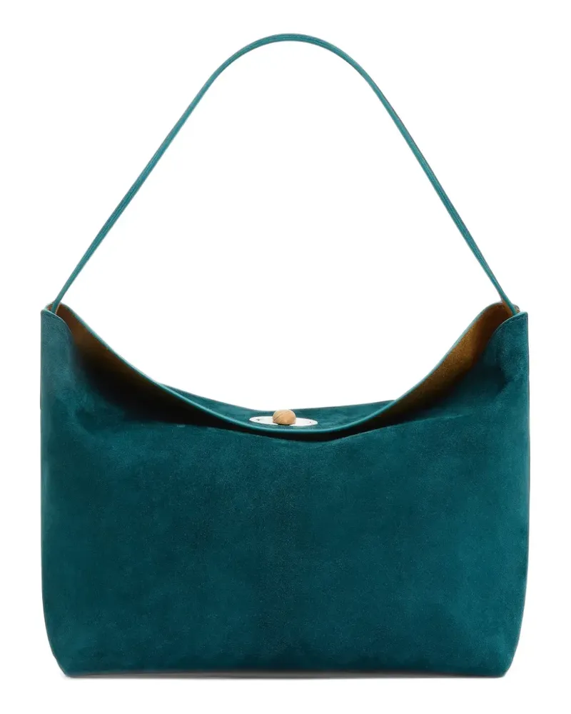 Christopher Esber Picture Jasper Schultertasche aus Wildleder - Grün Grün