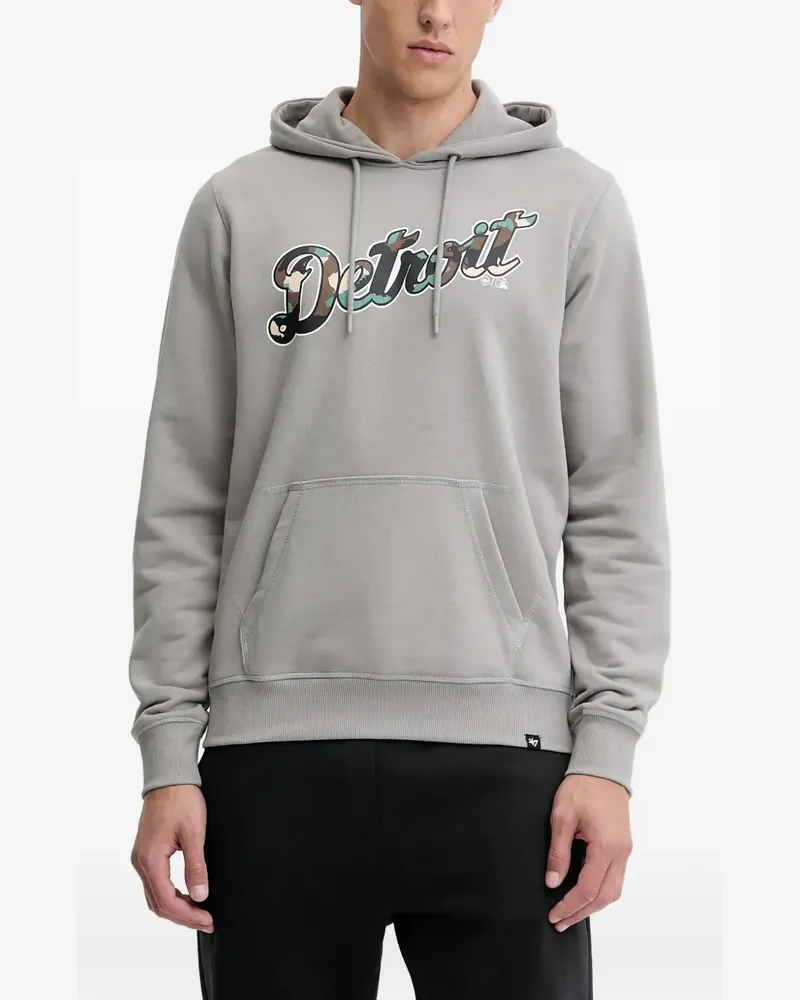 '47 MLB Detroit Tigers pouch-pocket hoodie - Grau Grau