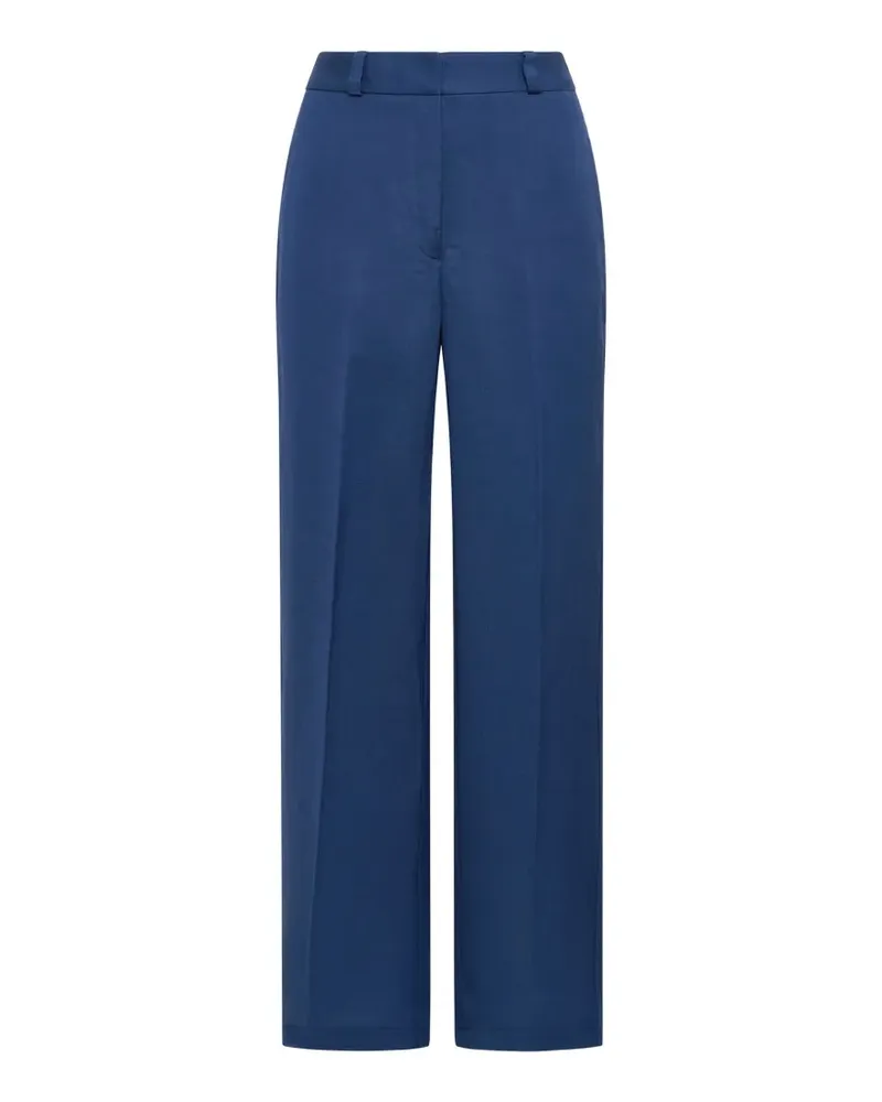Maliparmi Timeless pressed-crease straight-leg trousers - Blau Blau