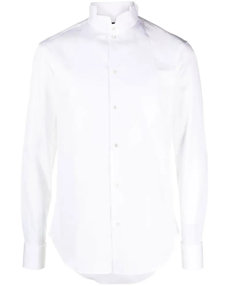 Emporio Armani Hemd mit Kläppchenkragen - Weiß Weiß