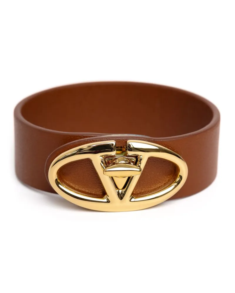 Valentino Garavani Armband mit VLogo-Schnalle - Braun Braun