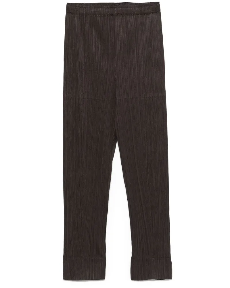 Issey Miyake Hose mit Bundfalten - Grau Grau