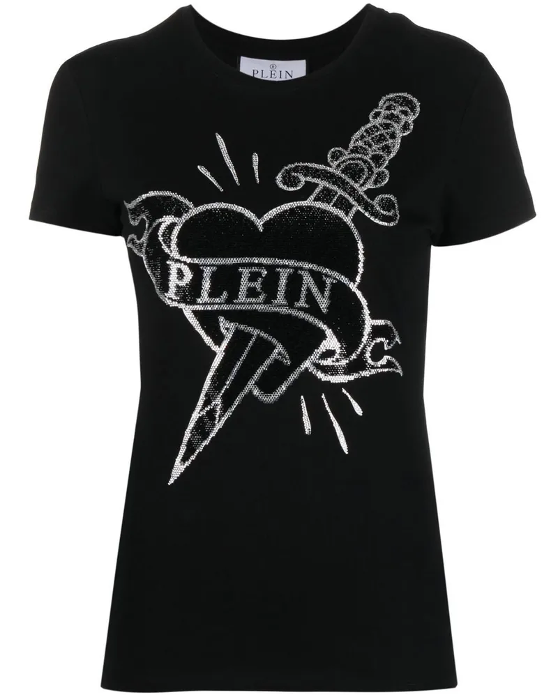 Philipp Plein T-Shirt mit Logo - Schwarz Schwarz