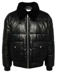 Drôle de Monsieur Le Blouson Jacke aus Leder Schwarz