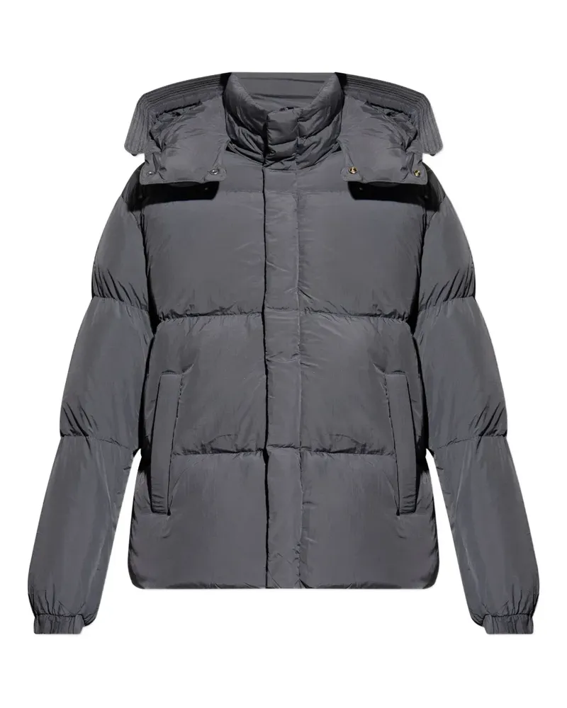 Diesel Gesteppte W-Rolfys Kapuzenjacke - Grau Grau