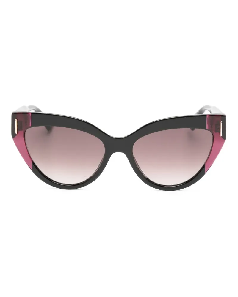 Moschino Cat-Eye-Sonnenbrille - Schwarz Schwarz