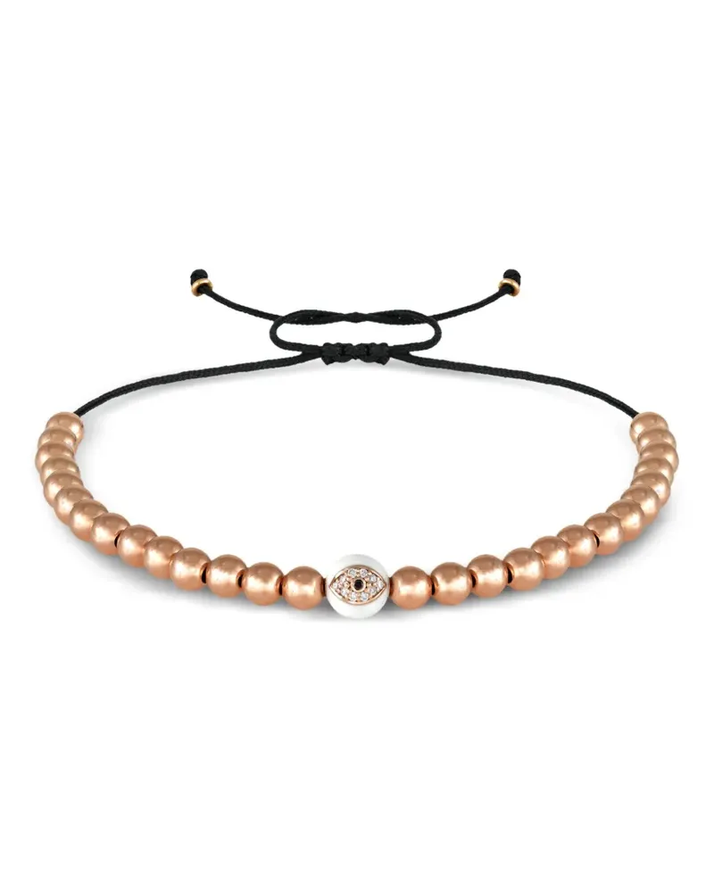 ANIL ARJANDAS 18kt Evil Eye Rotgoldarmband mit Diamant - Rosa Rosa