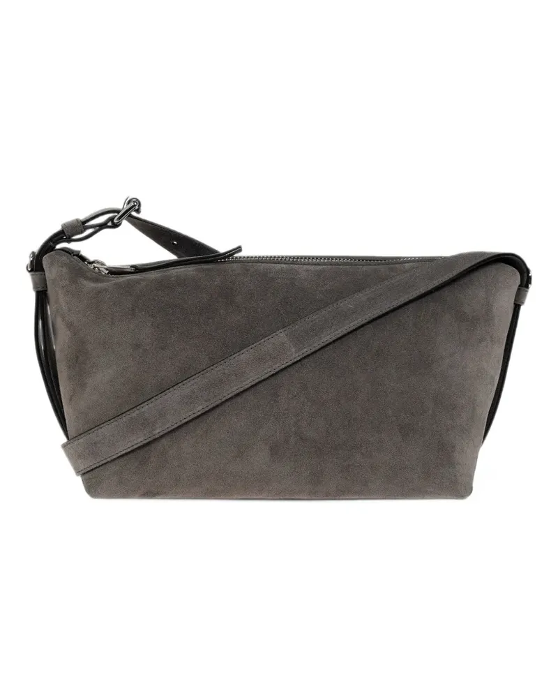 Moschino Umhängetasche aus Wildleder - Grau Grau