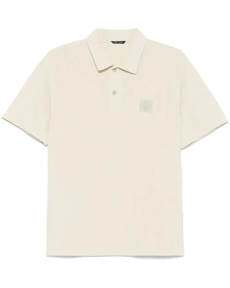 Stone Island Poloshirt mit Kompass - Nude Nude