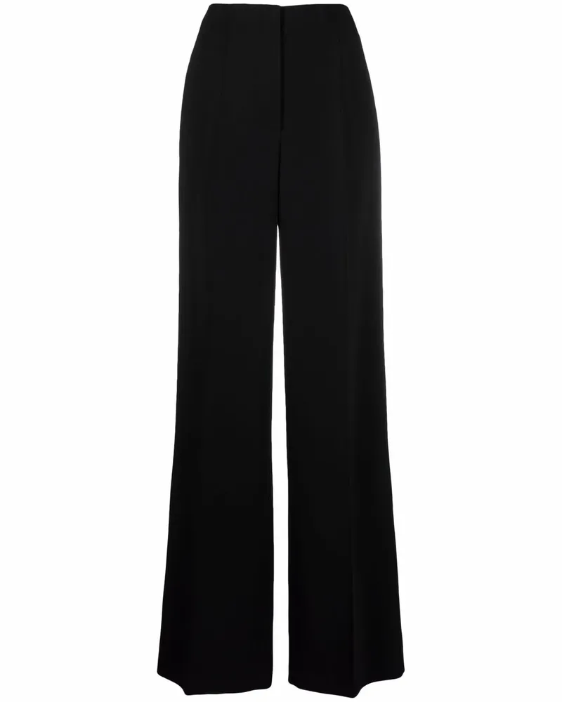 Alberta Ferretti High-Waist-Hose mit geradem Bein - Schwarz Schwarz