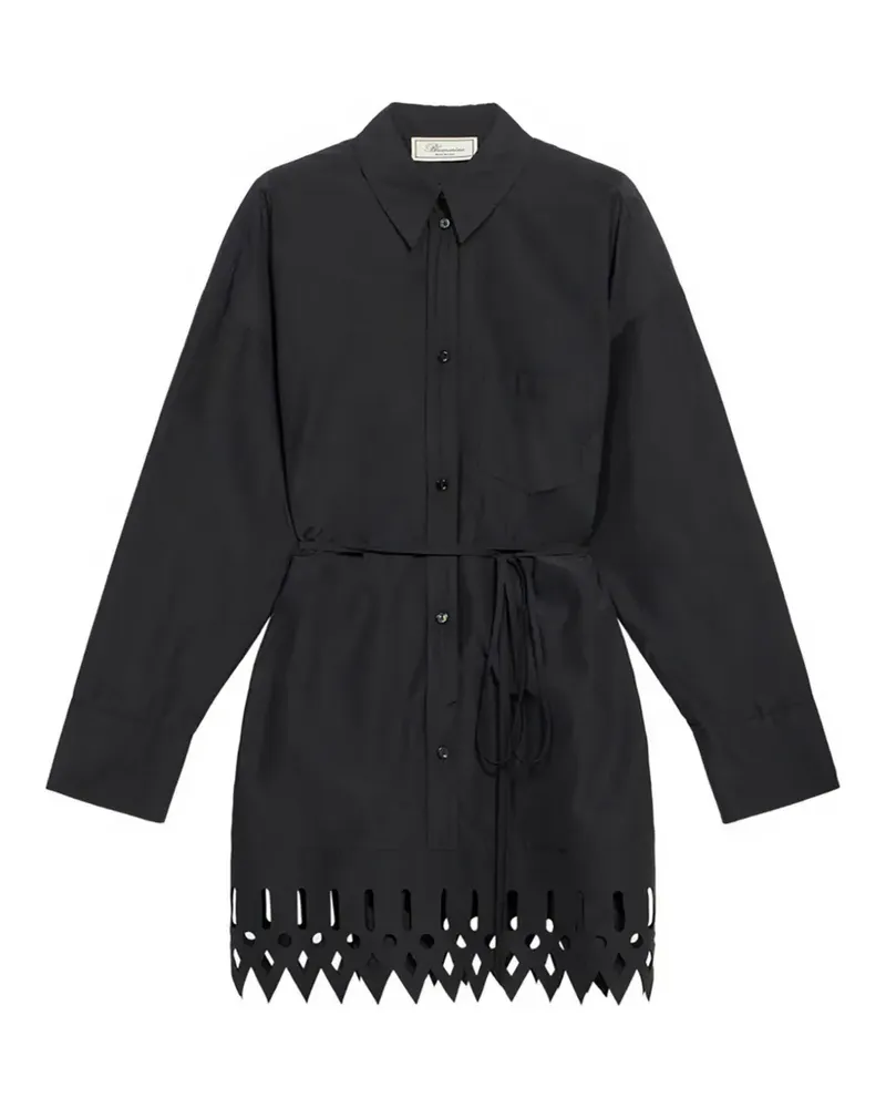 Blumarine cutout shirt dress - Schwarz Schwarz