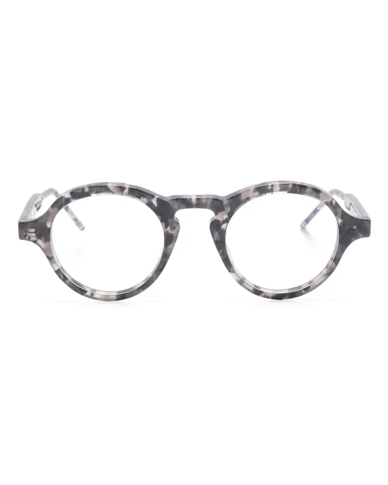 Thom Browne Brille mit rundem Gestell - Grau Grau