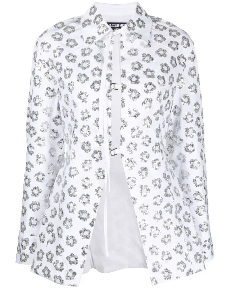 Jacquemus La chemise Lavoir Hemd - Weiß Weiß