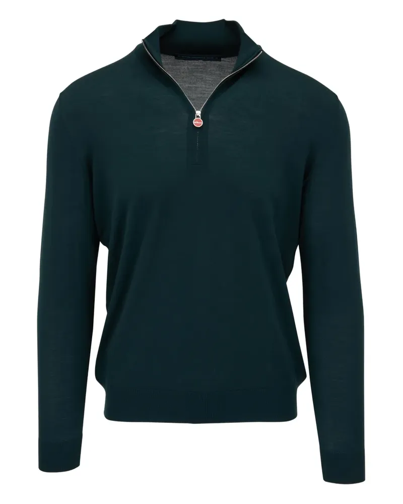 Kiton Pullover mit Reißverschluss - Grün Grün
