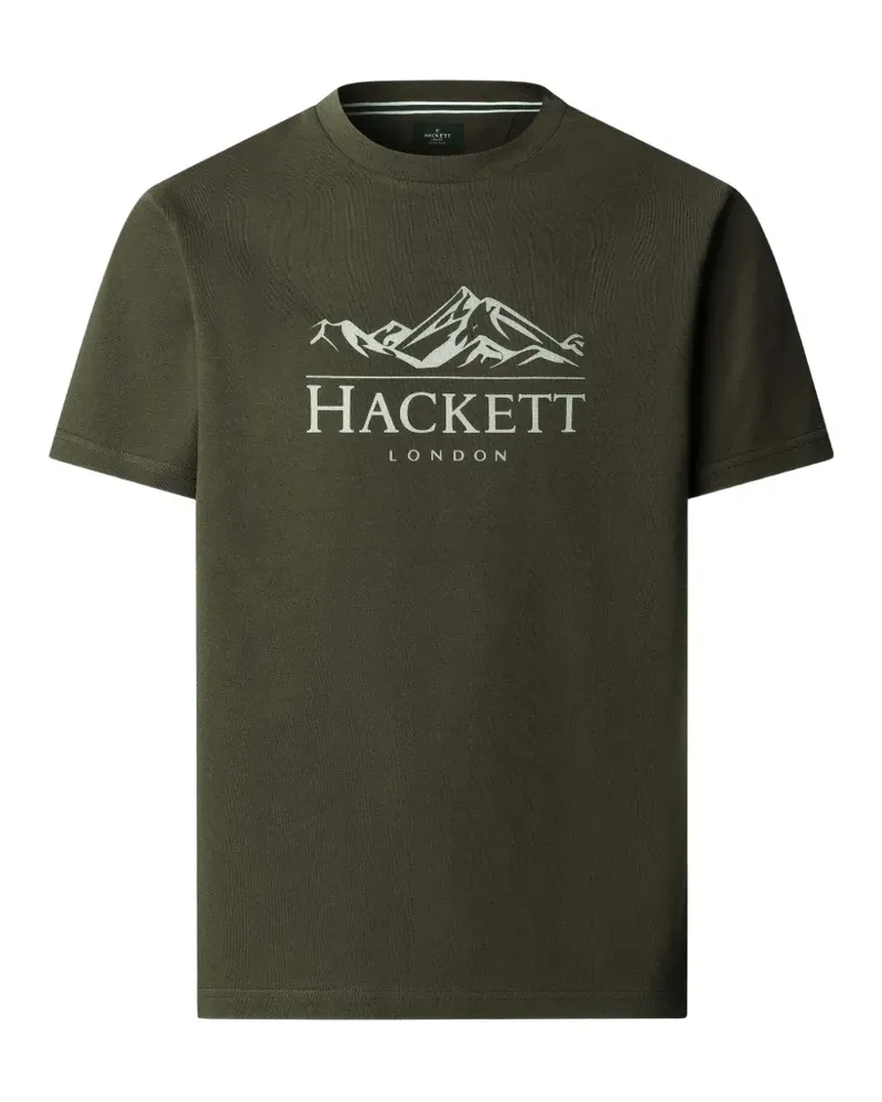 Hackett Heritage Peaks T-Shirt mit grafischem Print - Grün Grün