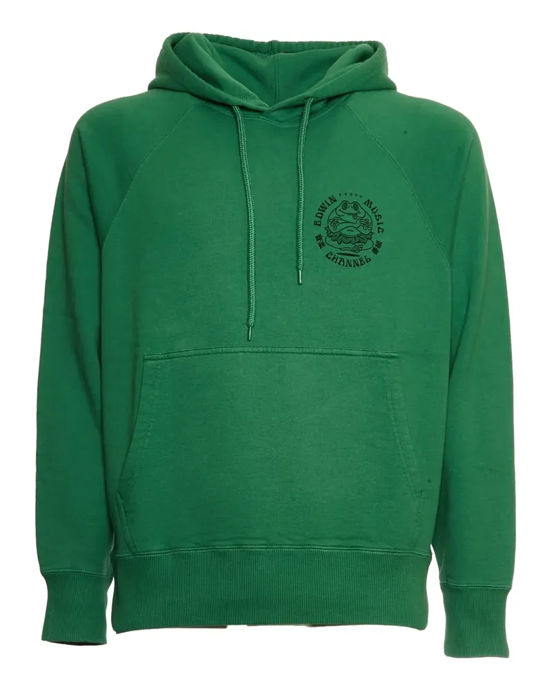 Edwin Jeans Music Channel Hoodie mit Raglanärmeln - Grün Grün
