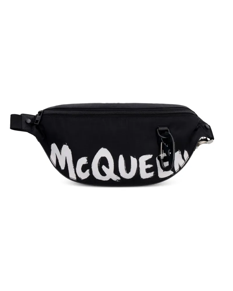 Alexander McQueen Gürteltasche im Oversized-Look - Schwarz Schwarz