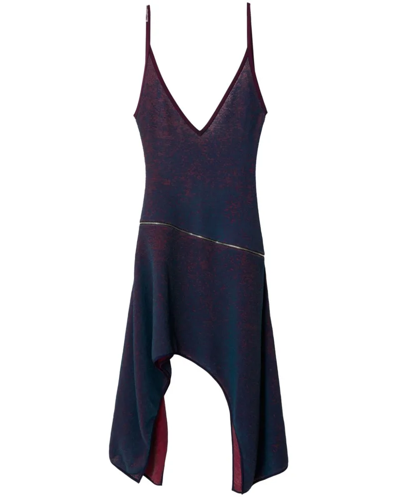 Burberry Seidenkleid mit Pailletten - Blau Blau