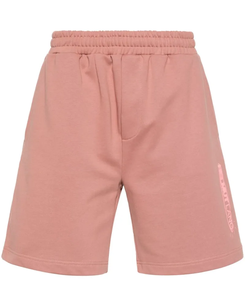 Helmut Lang Shorts mit Space-Logo Rosa