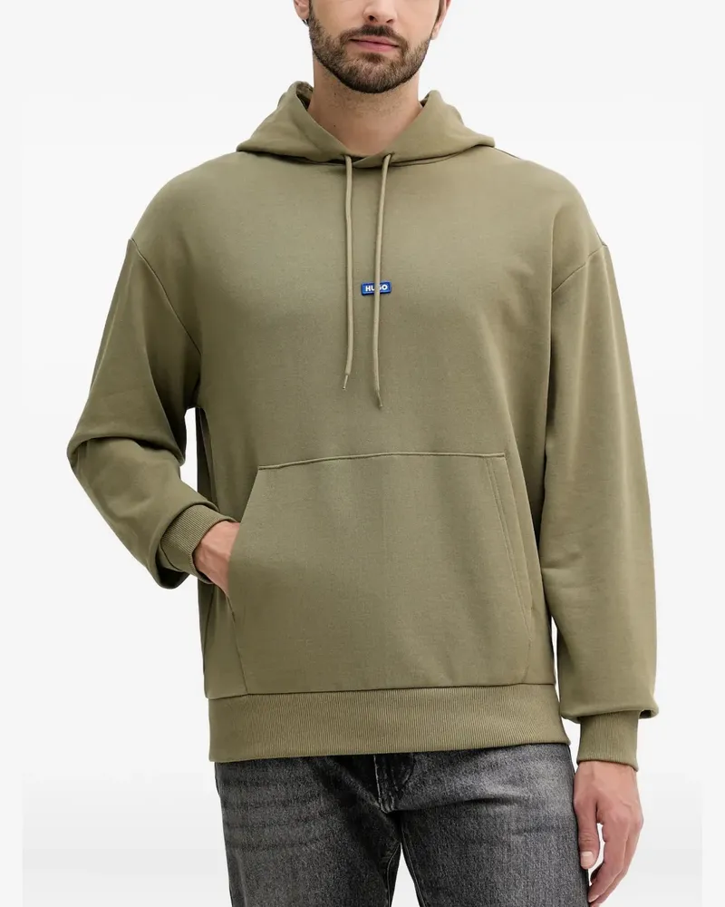 HUGO BOSS Hoodie mit Logo-Applikation - Grün Grün