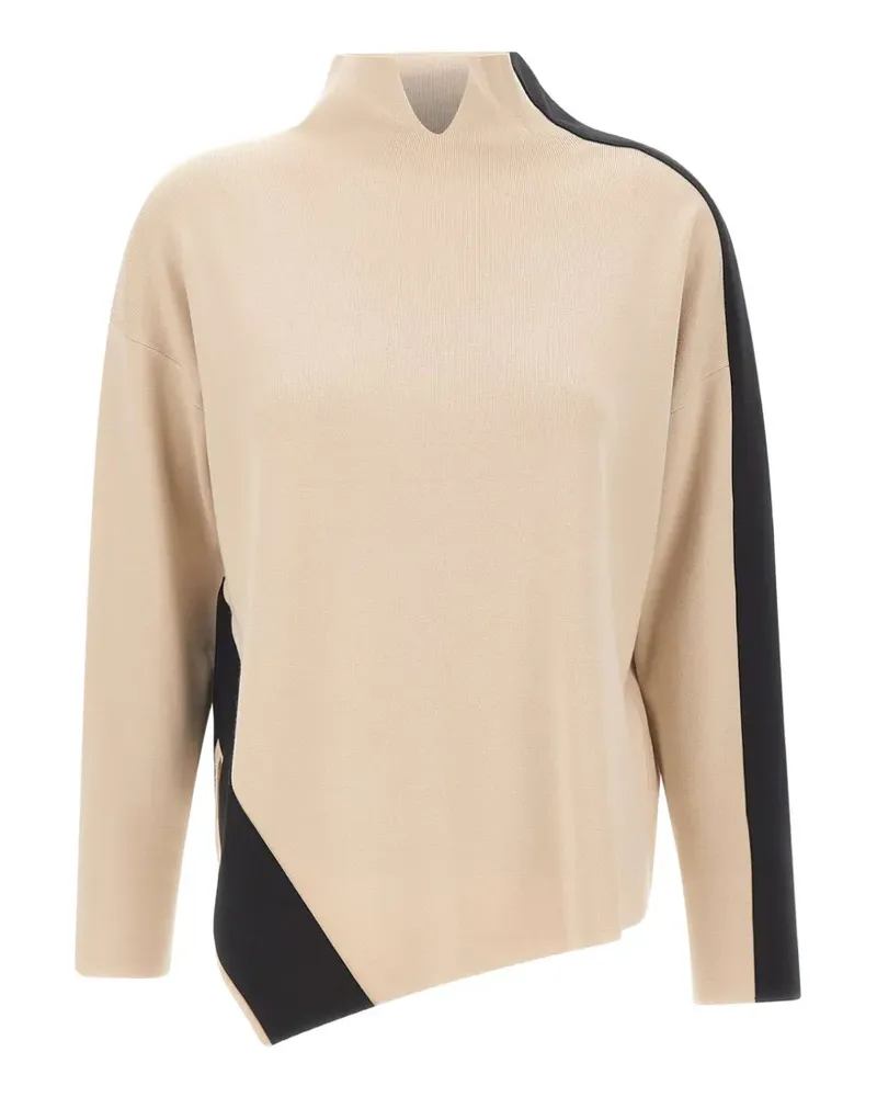 Elena Mirò Asymmetrischer Pullover - Nude Nude