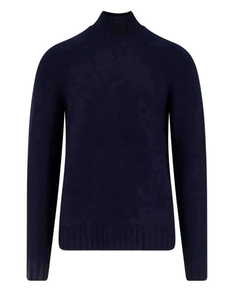 Alpha Industries Gerippter Pullover - Blau Blau