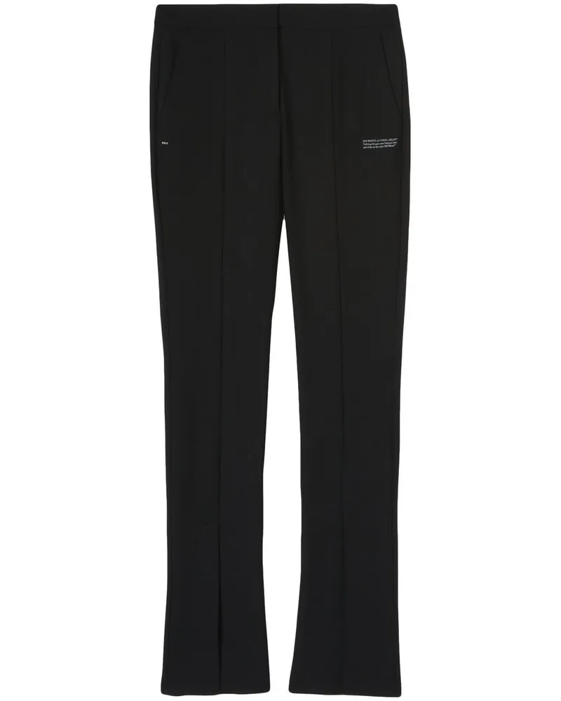 OFF-WHITE Klassische High-Waist-Hose - Schwarz Schwarz