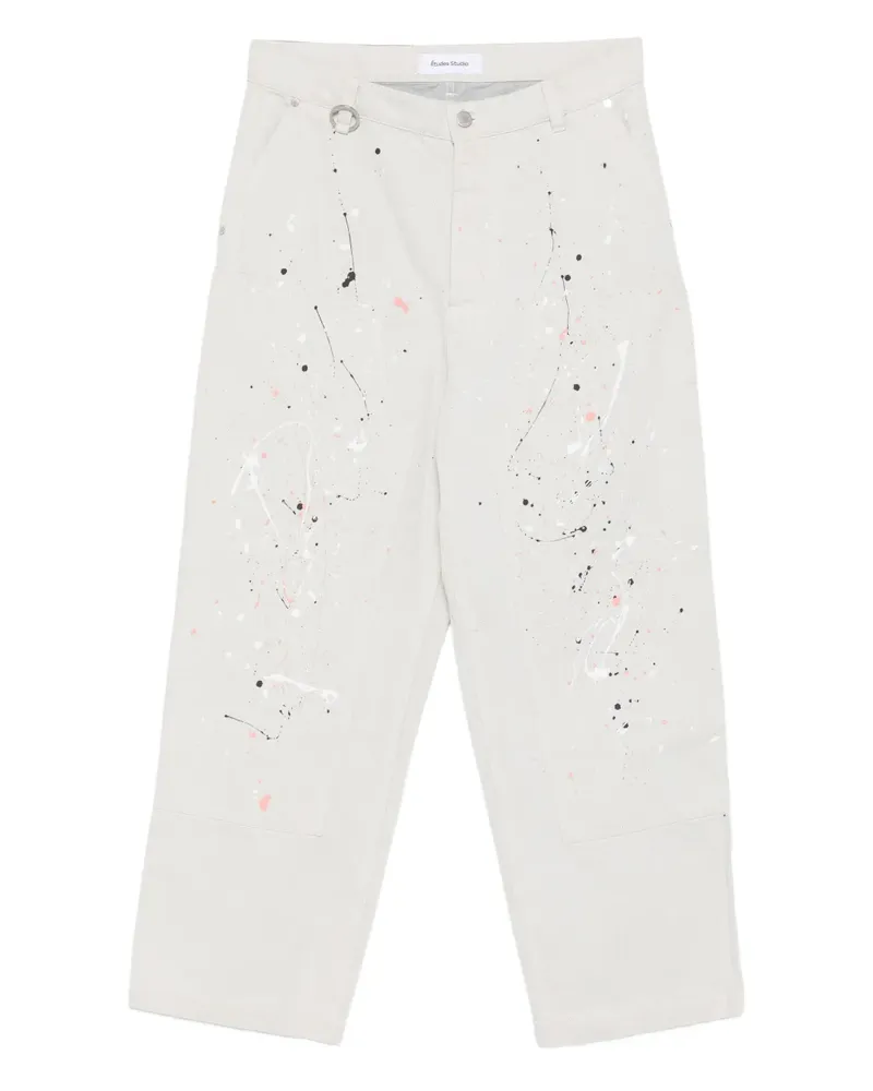 Études Studio Carpenter-Jeans mit Farbklecks-Print - Nude Nude