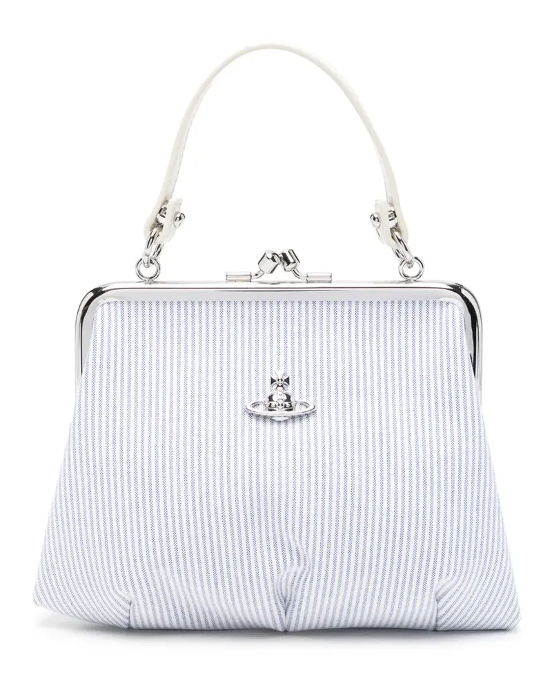 Vivienne Westwood Granny Frame striped tote bag - Weiß Weiß