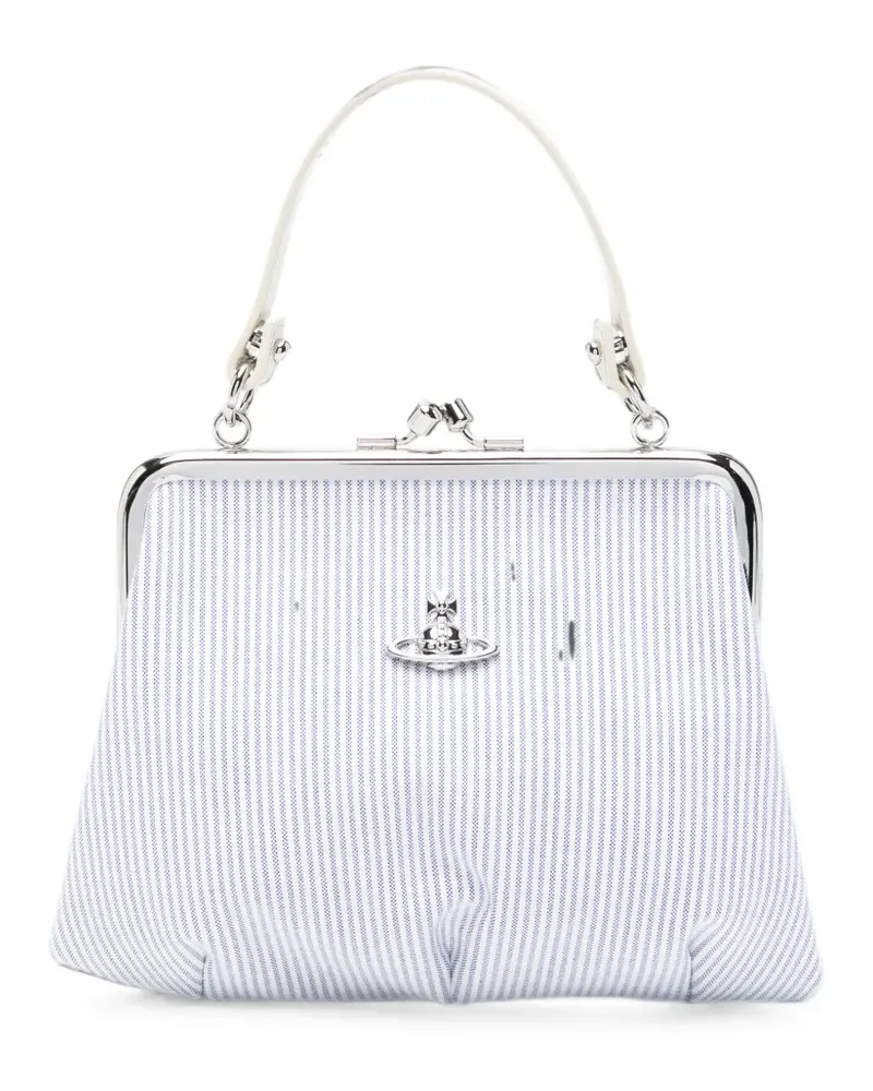 Vivienne Westwood Granny Frame striped tote bag - Weiß Weiß