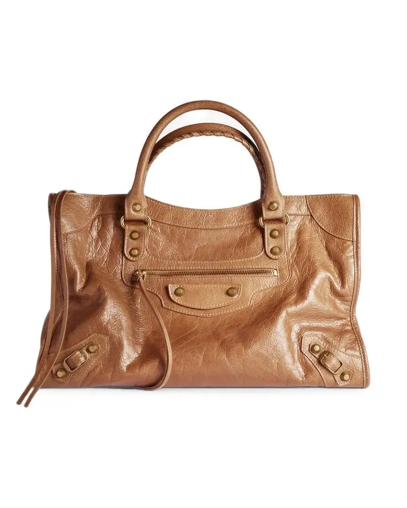 Balenciaga Mittelgroße Le City Tote Bag - Braun Braun