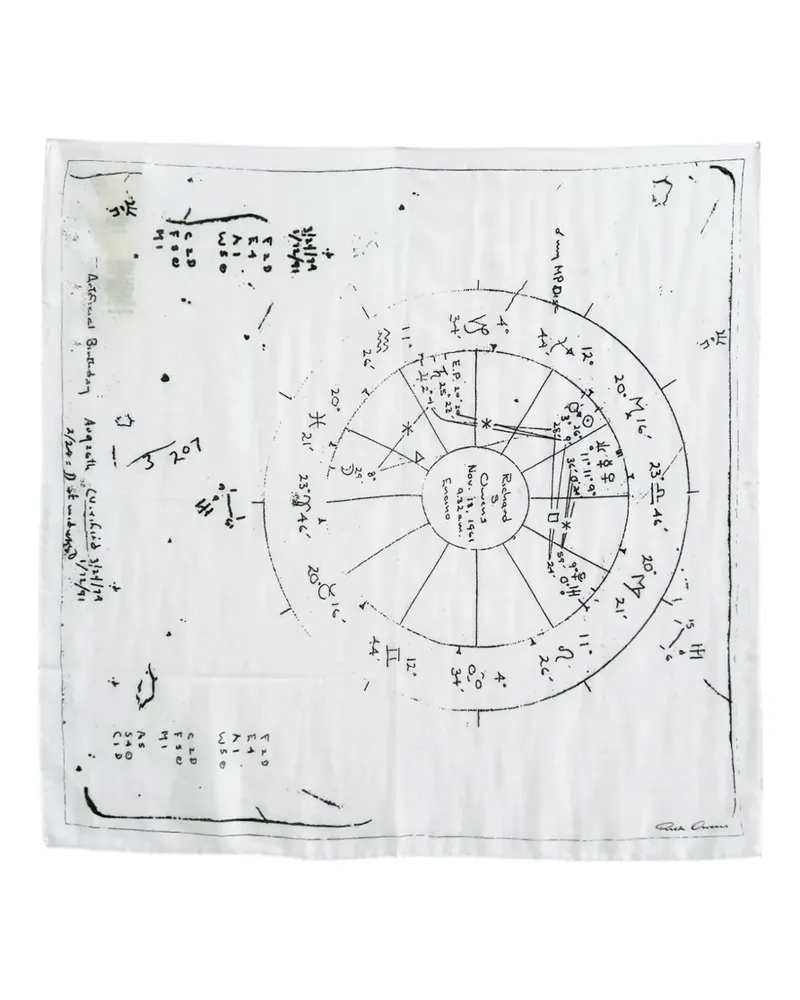 Rick Owens horoscope scarf - Weiß Weiß