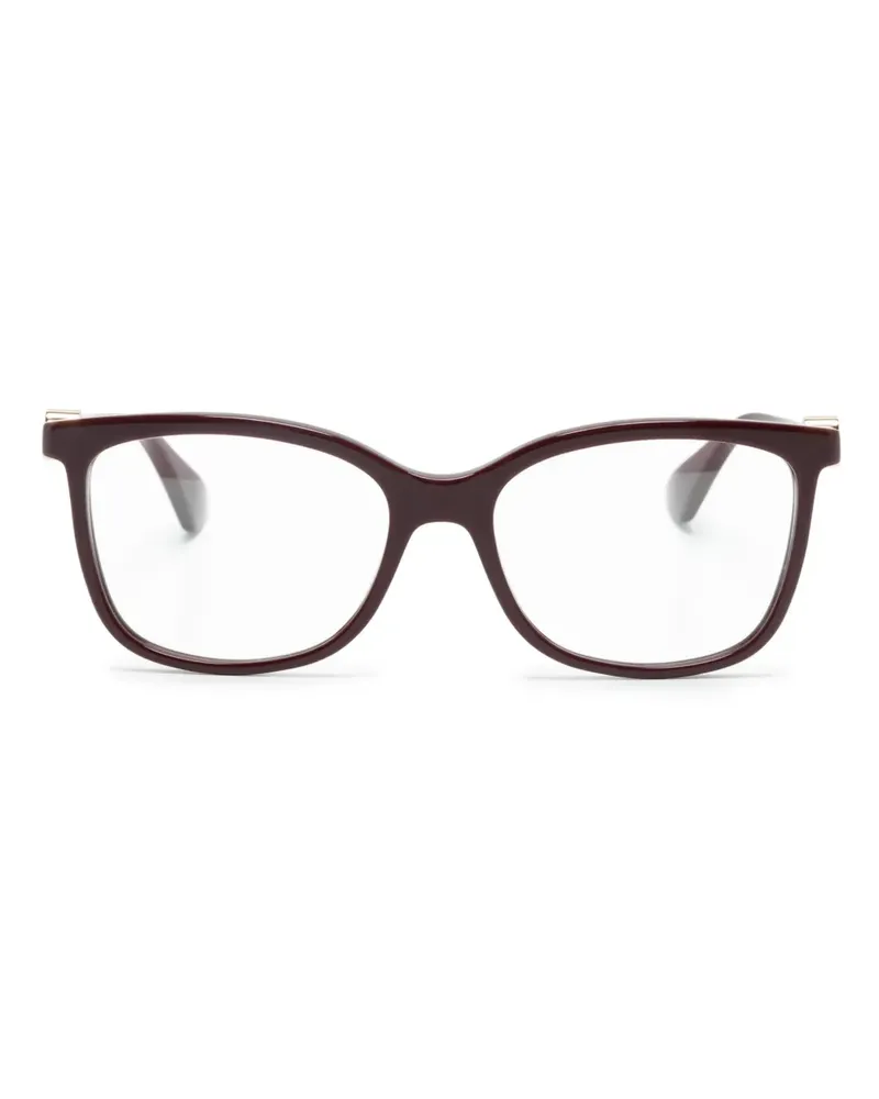 Cartier Brille mit eckigem Gestell - Rot Rot