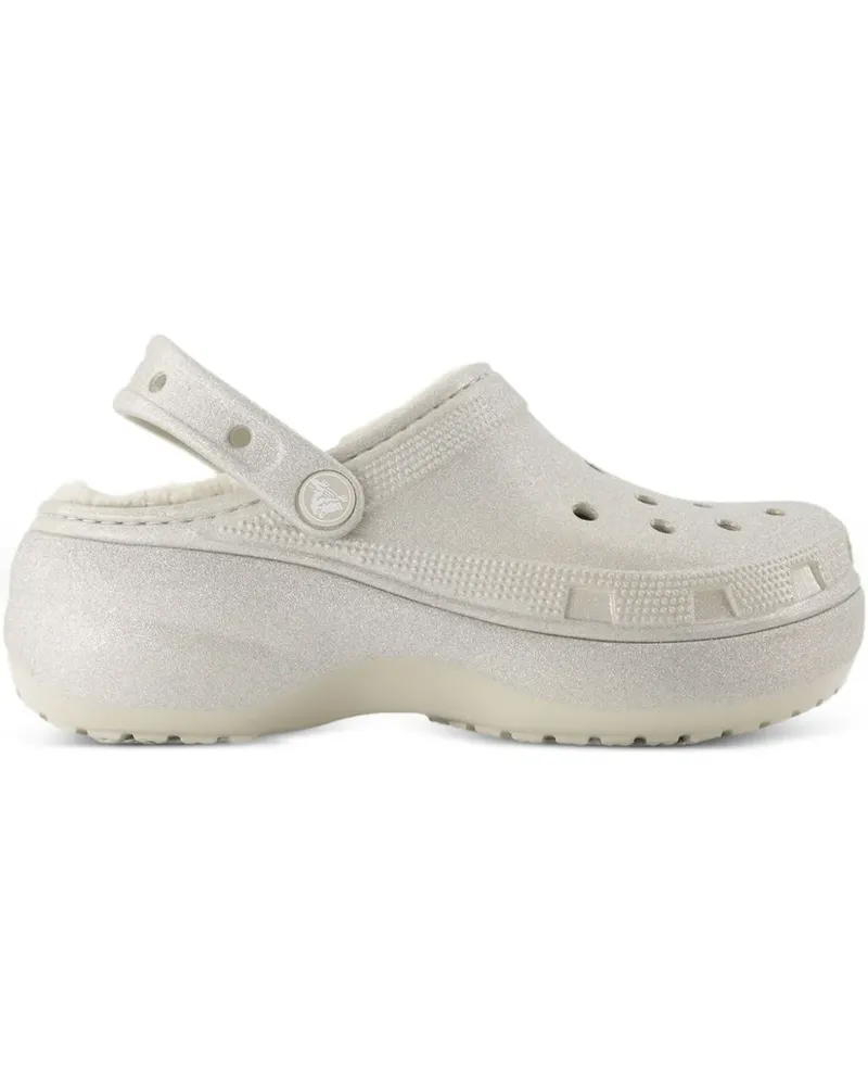 Crocs Clogs im Glitter-Look - Nude Nude