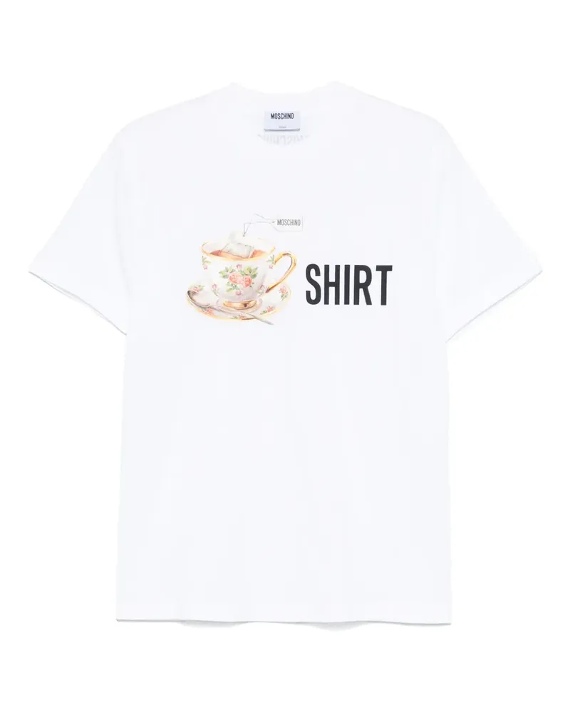 Moschino T-Shirt mit grafischem Print - Weiß Weiß
