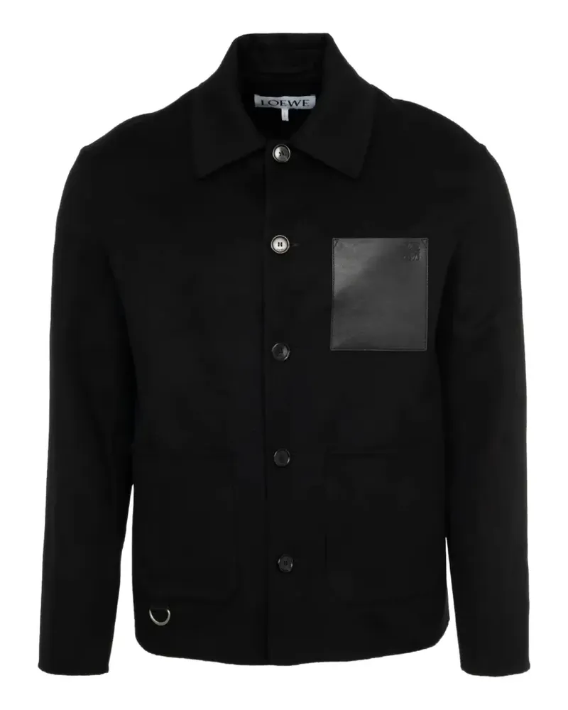 Loewe Workwear-Jacke aus Wolle und Kaschmir - Schwarz Schwarz