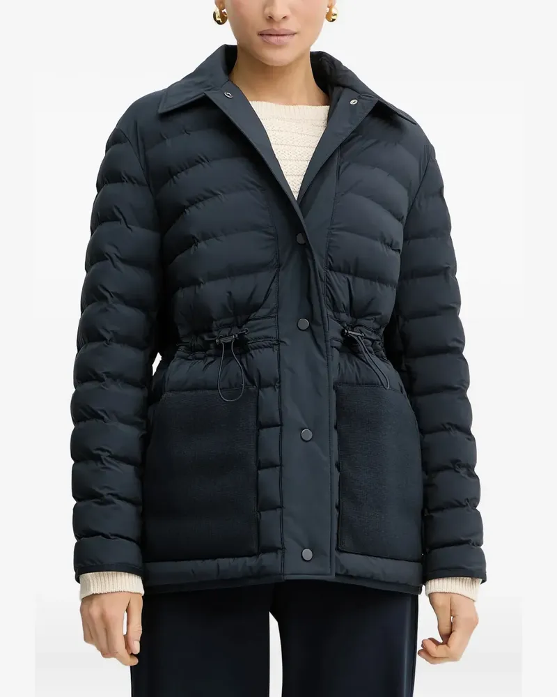 HUGO BOSS Gesteppte Jacke mit Kordelzug - Blau Blau