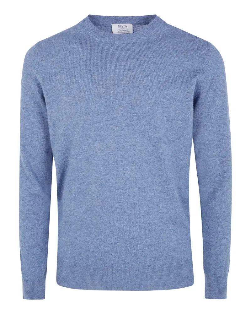 BARBA crew-neck wool sweater - Blau Blau