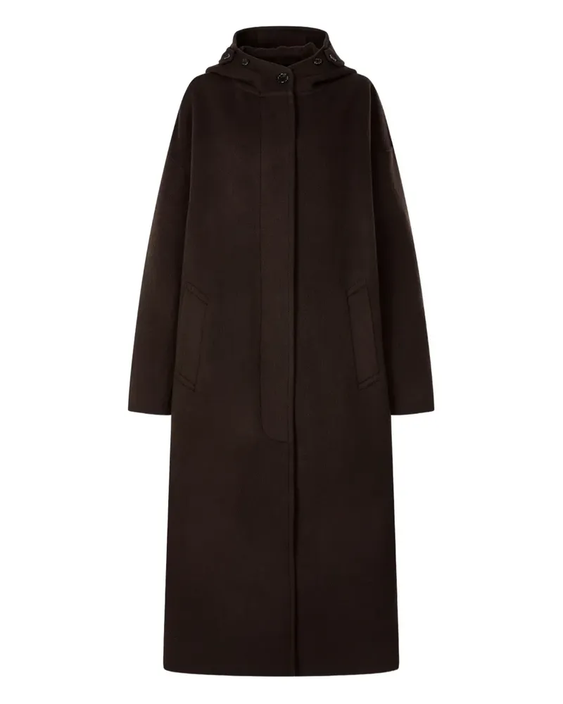 STUDIO TOMBOY hooded wool coat - Braun Braun